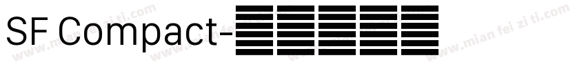 SF Compact字体转换